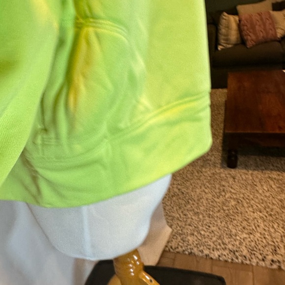 NWT!🔥Adidas AEROREADY GAME AND GO FULL-ZIP HOODED FLEECE JACKET Women Lime - Picture 11 of 15